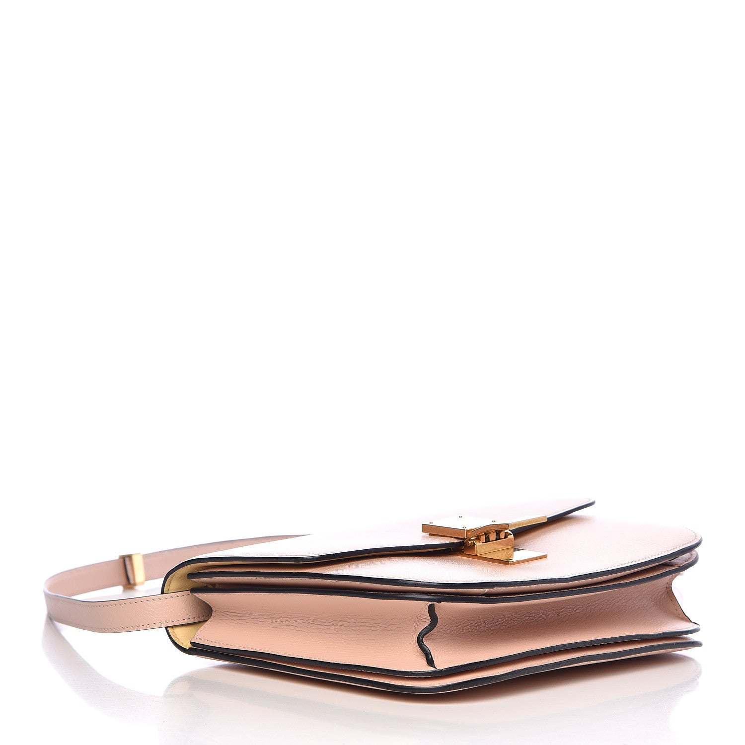 Celine Shiny Goatskin Medium Classic Box Flap Bag Blush 4 of 11