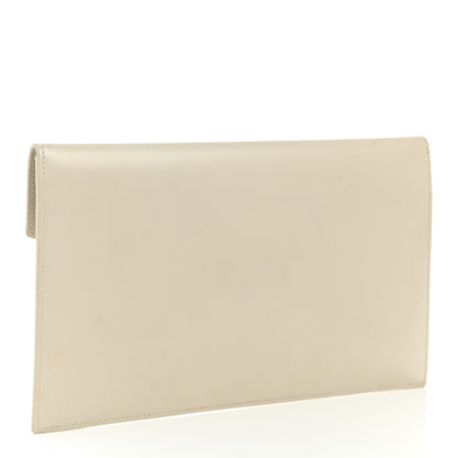 Saint Laurent Smooth Shiny Calfskin Uptown Pouch Crema Soft 3 of 11