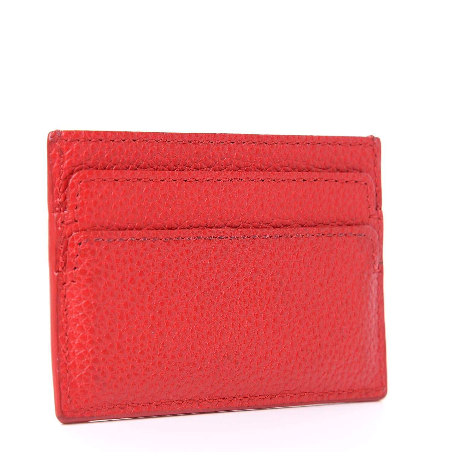 Alexander McQueen Calfskin Skull Card Holder Scarlet Red 3 of 8