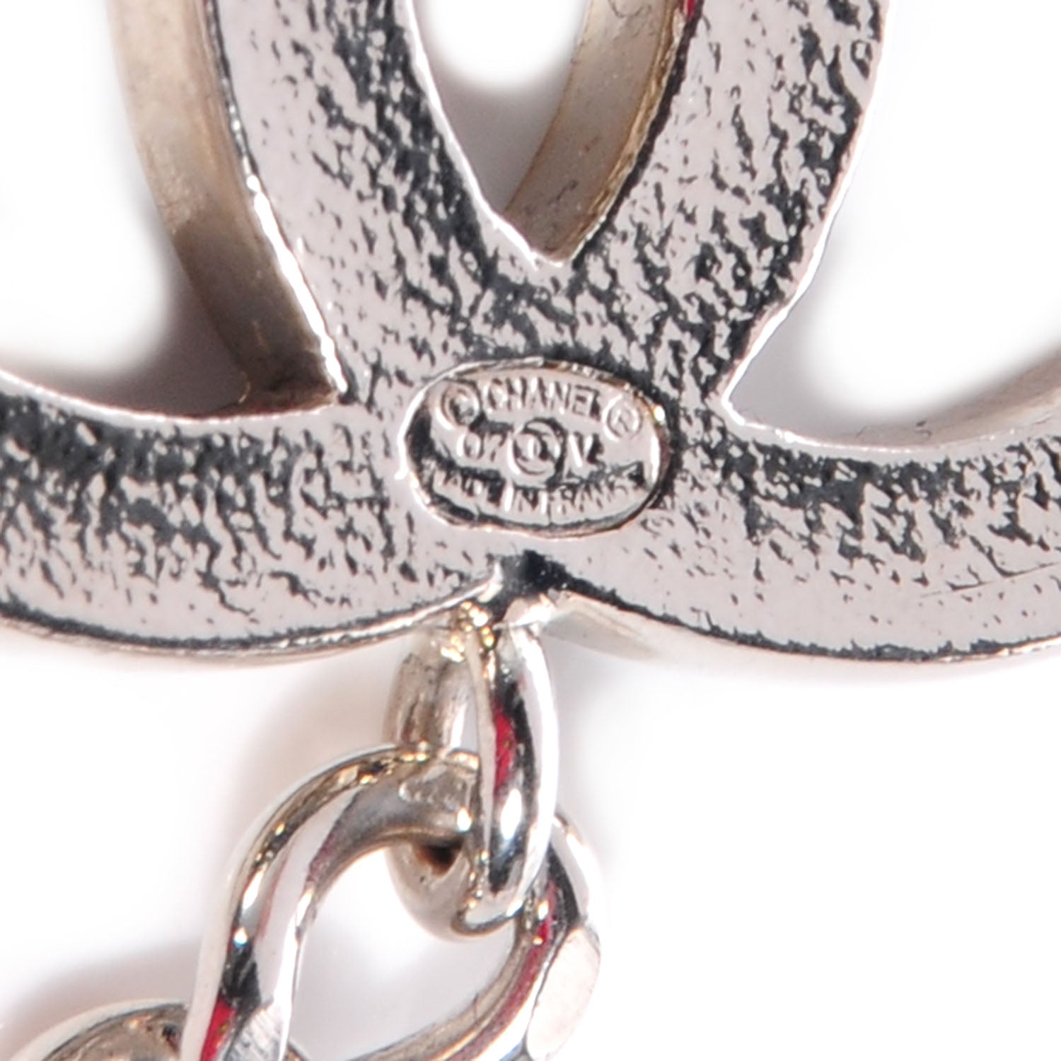 Chanel Enamel CC Ceinture Fantai Adjustable Belt Silver Black 4 of 6