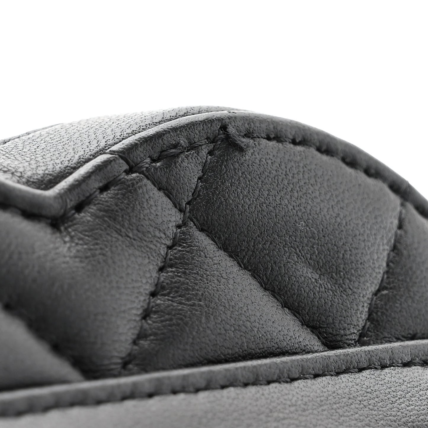 Lambskin Quilted CC In Love Heart Waist Belt Bag With Chain Black
