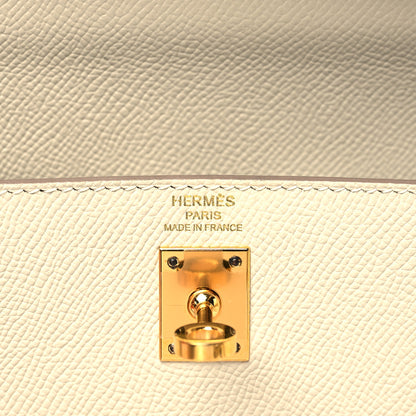 Hermes Epsom Kelly Sellier 25 Craie 6 of 14