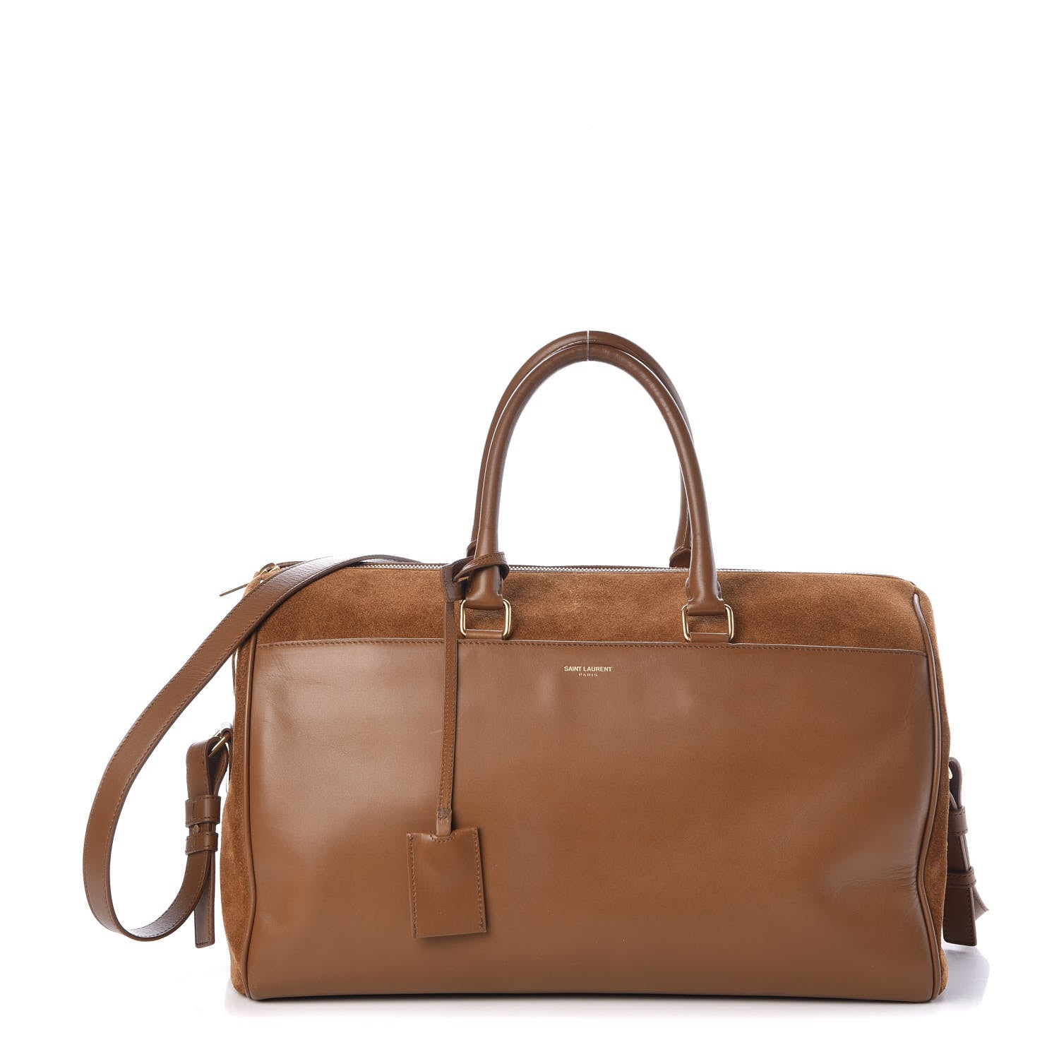 Saint Laurent Suede Calfskin Classic Duffle 12 Light Ocre 1 of 8