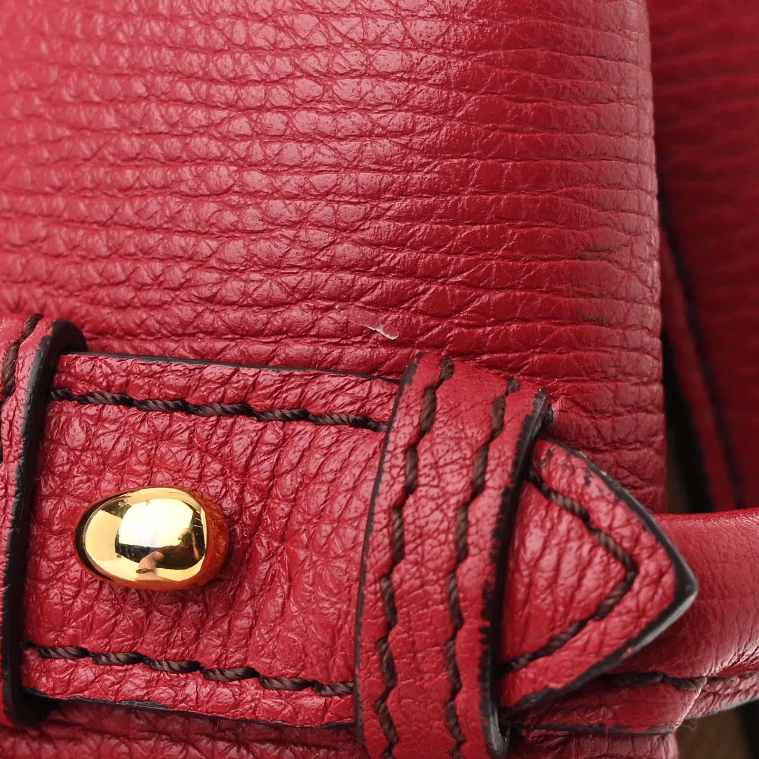 Burberry Derby Calfskin House Check Medium Banner Tote Russet Red 13 of 16