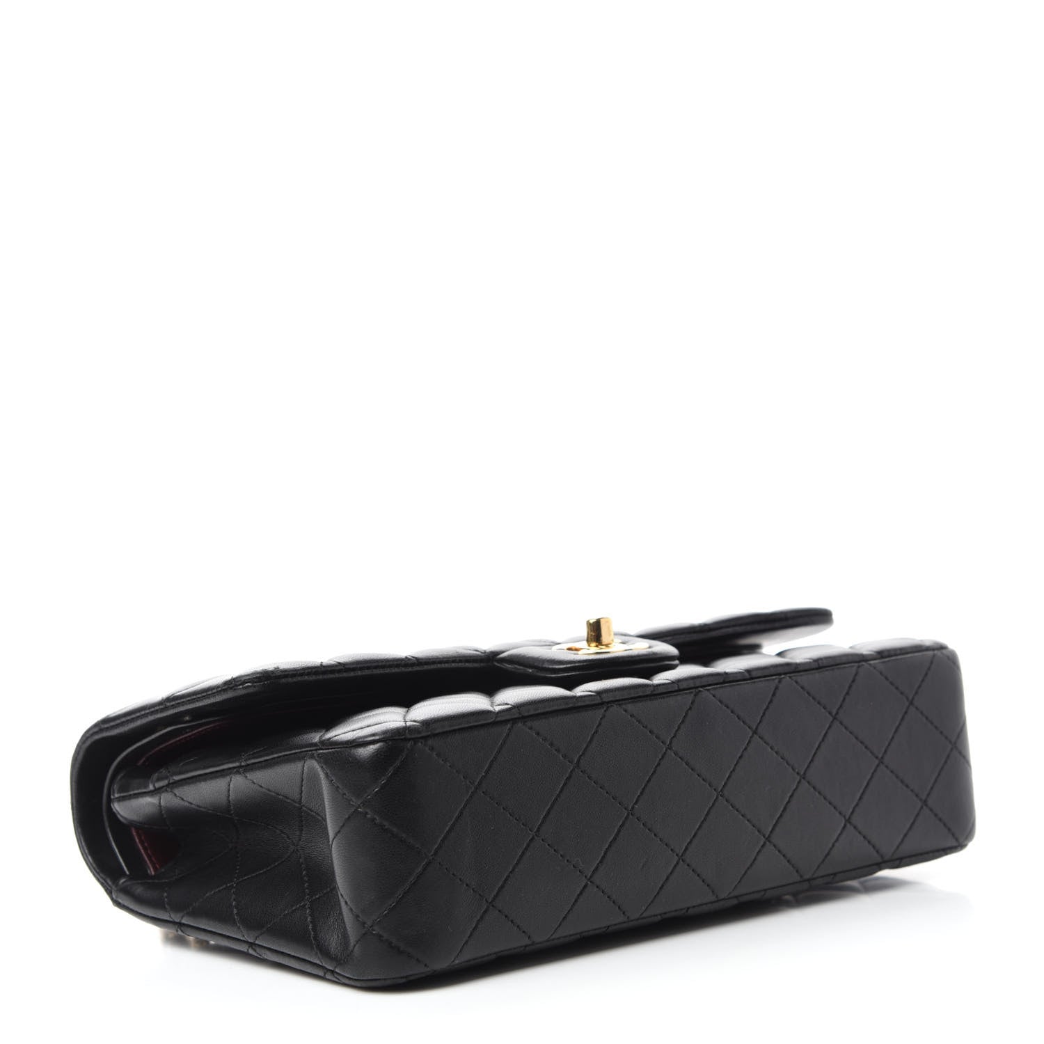 Chanel Lambskin Quilted Medium Double Flap Black 4 of 13