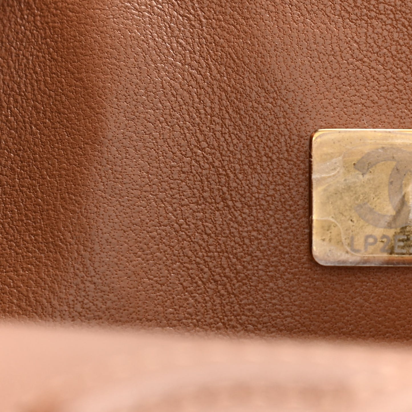 Lambskin Quilted Small Double Flap Brown