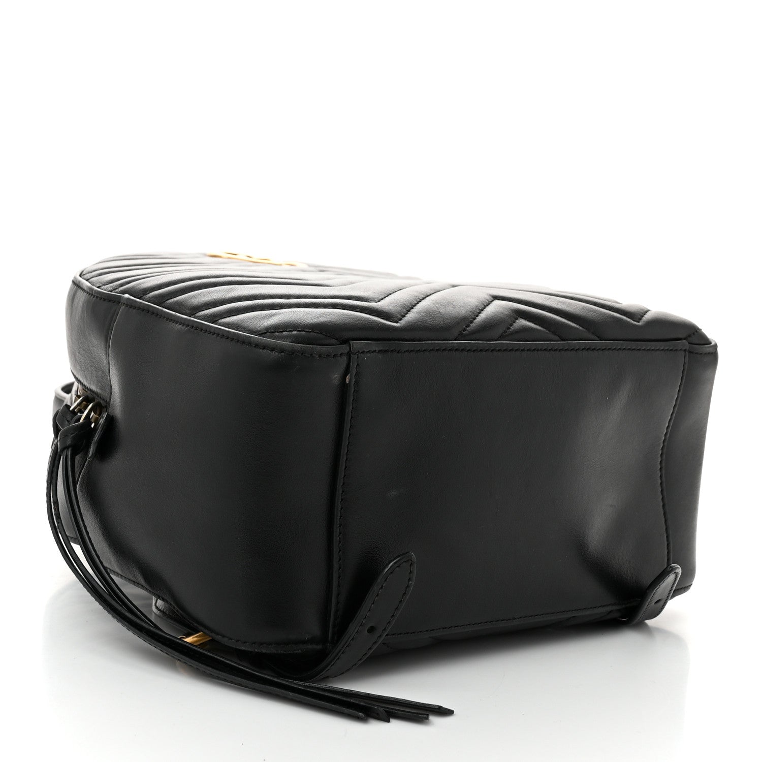 Gucci Calfskin Matelasse GG Marmont Dome Backpack Black 4 of 10