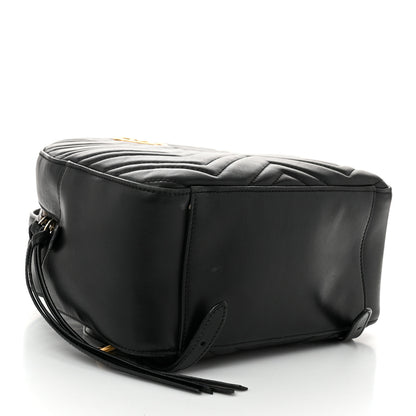 Gucci Calfskin Matelasse GG Marmont Dome Backpack Black 4 of 10