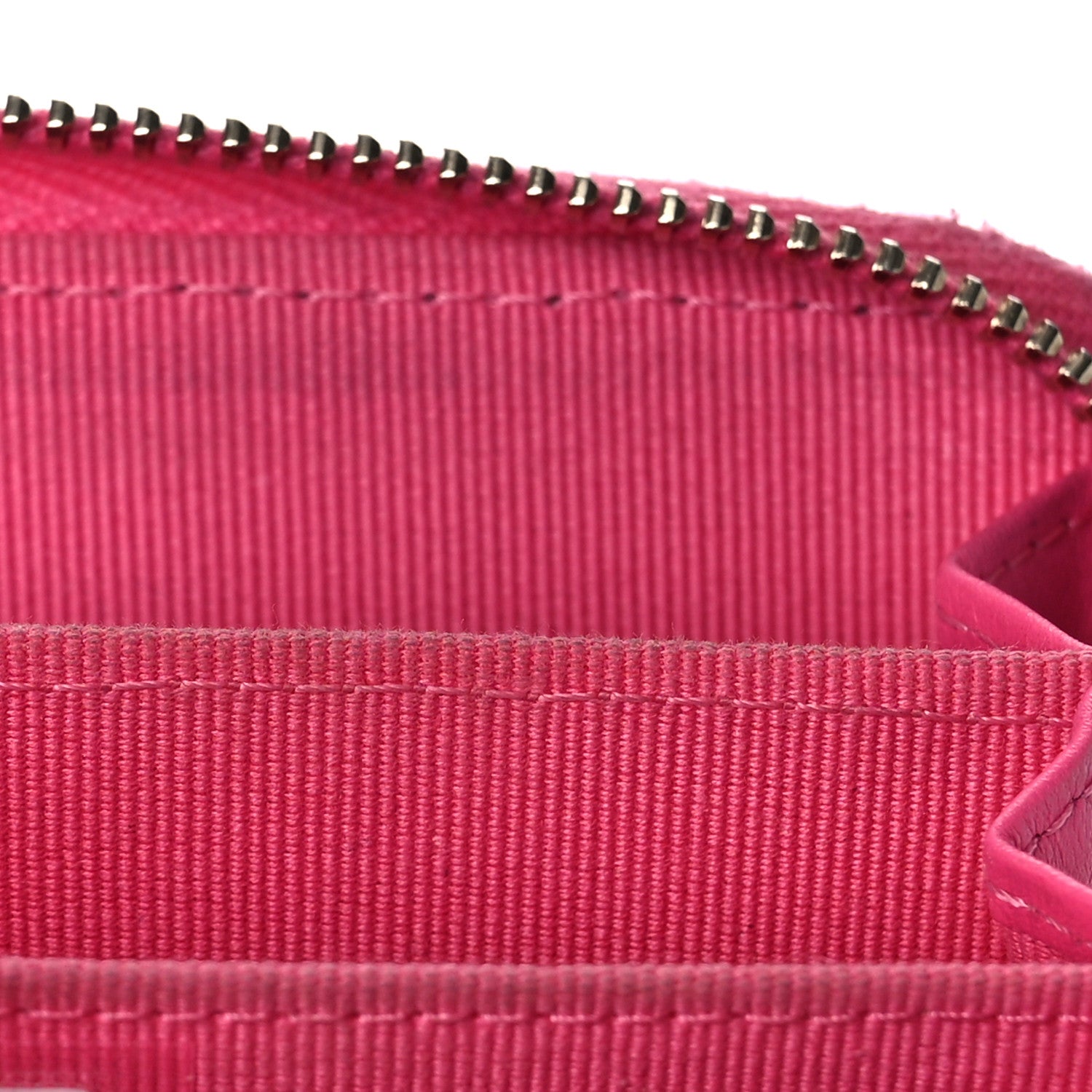 Chanel Caviar Quilted Zip Coin Purse Pink 13 of 17