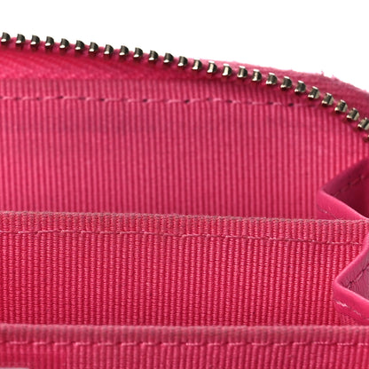 Chanel Caviar Quilted Zip Coin Purse Pink 13 of 17