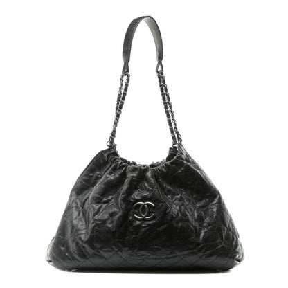 Chanel Caviar Quilted Medium Elastic Shopping Tote Black 1 of 12