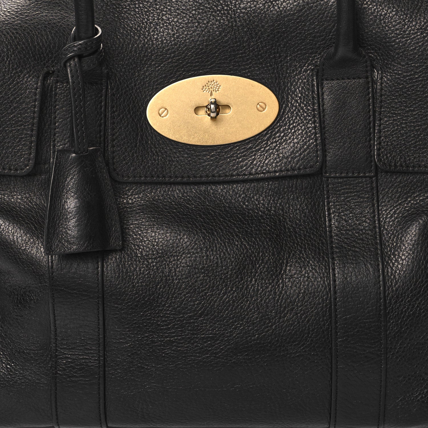 Mulberry Small Classic Grain Bayswater Black 7 of 9