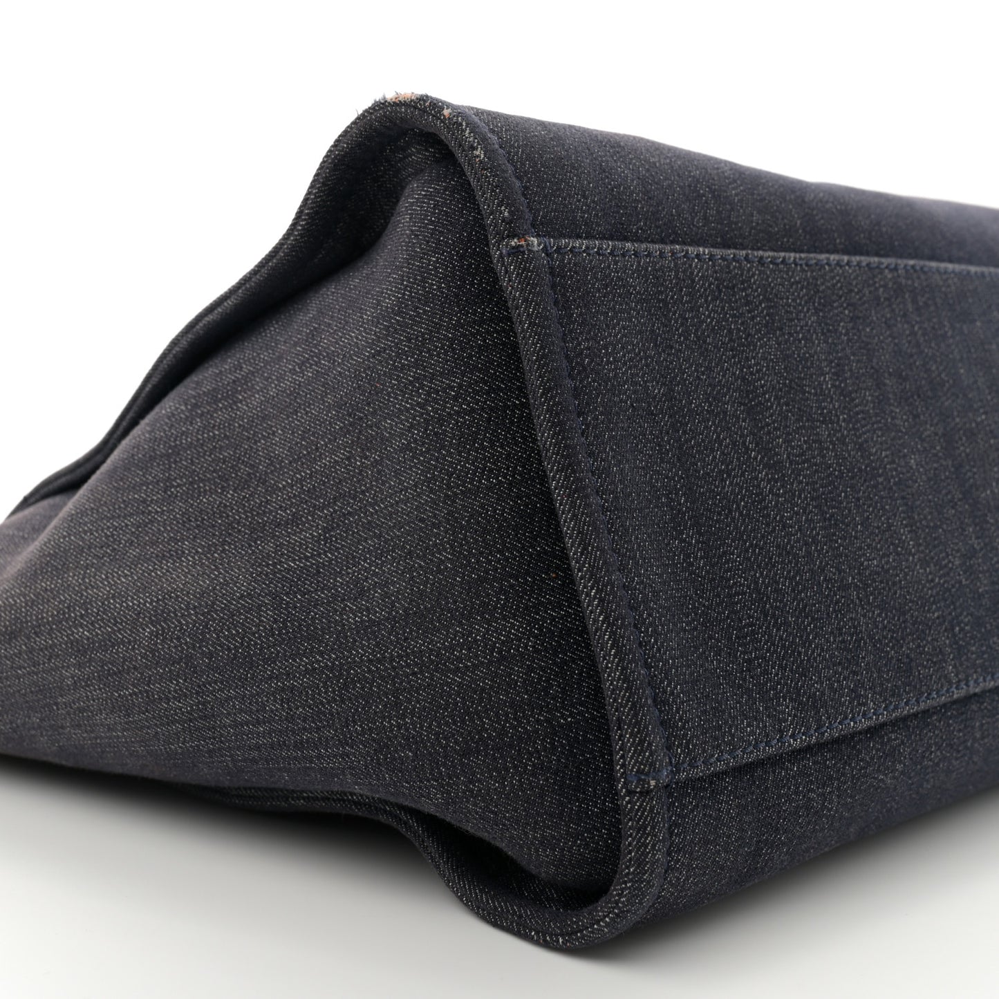 Denim Medium Deauville Tote Blue Orange