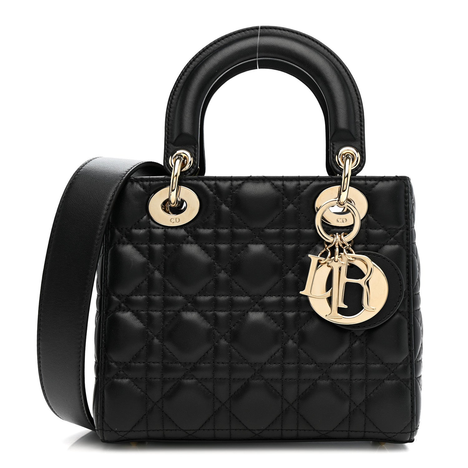 Christian Dior Lambskin Cannage Small My ABCDior Lady Dior Black 1 of 11