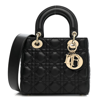 Christian Dior Lambskin Cannage Small My ABCDior Lady Dior Black 1 of 11