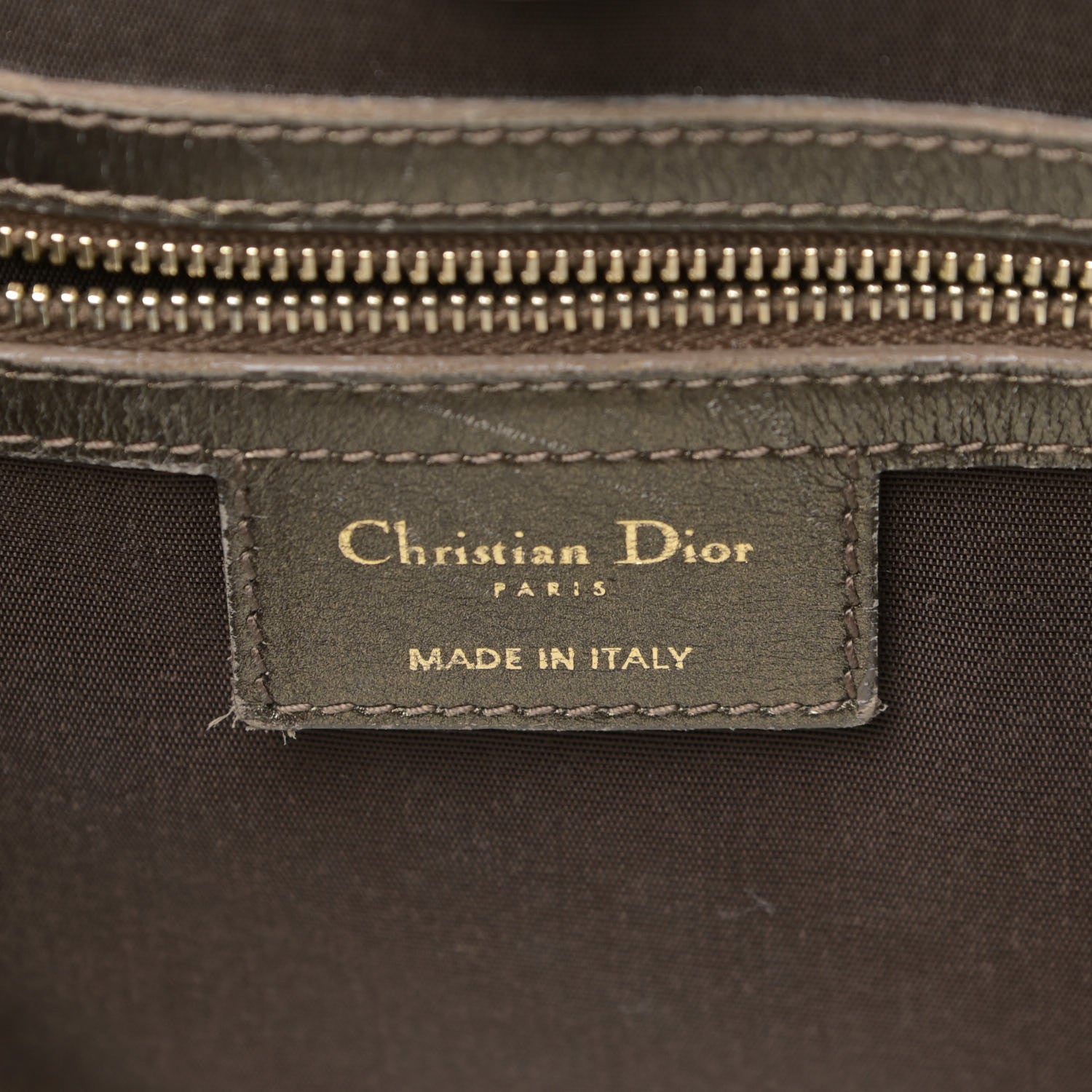 Christian Dior Coated Canvas Cannage Panarea Tote Bronze 6 of 16