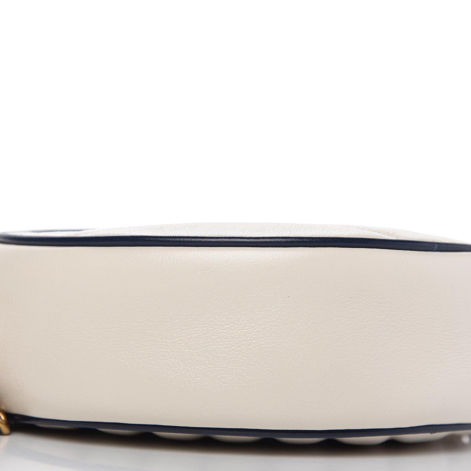 Gucci Azalea Calfskin Matelasse Diagonal Mini Torchon GG Marmont Round Shoulder Bag Mystic White Blue Agata 6 of 11