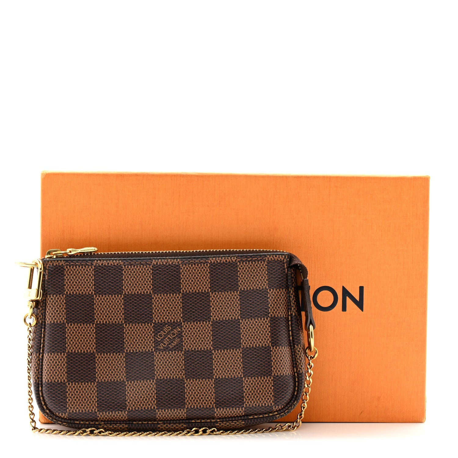 Louis Vuitton LOUIS VUITTON Damier Ebene Mini Pochette Accessories 11 of 11