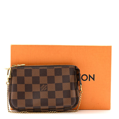 Louis Vuitton LOUIS VUITTON Damier Ebene Mini Pochette Accessories 11 of 11
