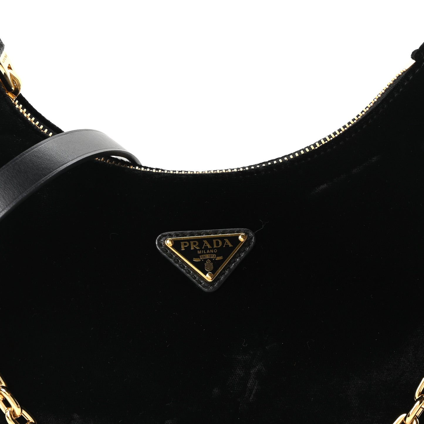 Velvet Nappa Mini Re-Edition Shoulder Bag Black