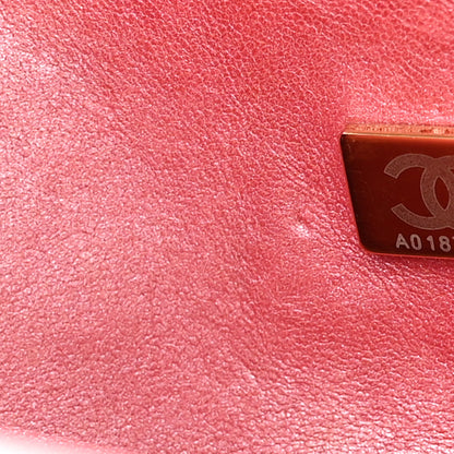 Chanel Iridescent Caviar Quilted Medium Double Flap Pink 7 of 10