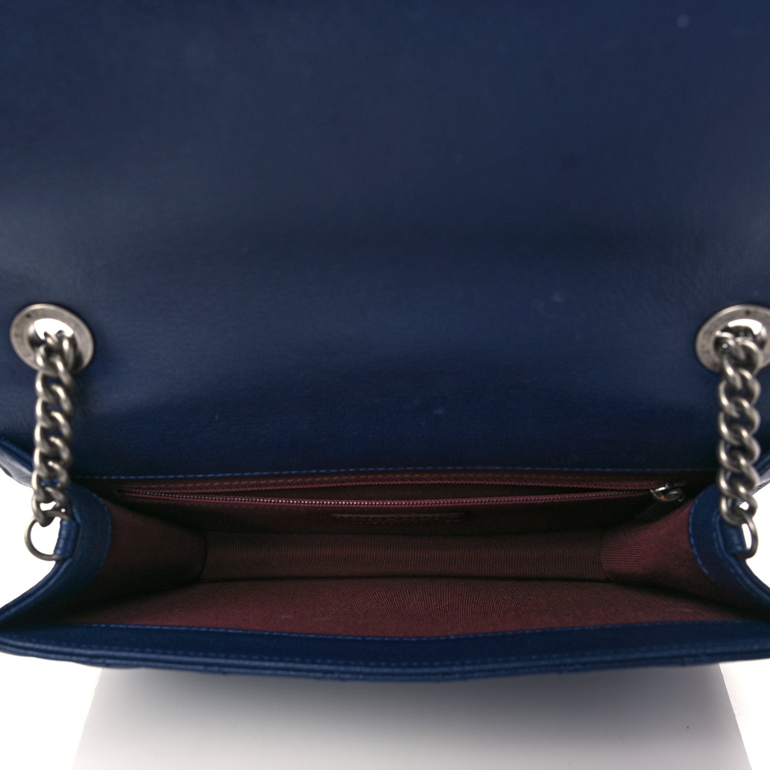 Chanel Goatskin Quilted Small CC University Top Handle Flap Blue 5 of 10