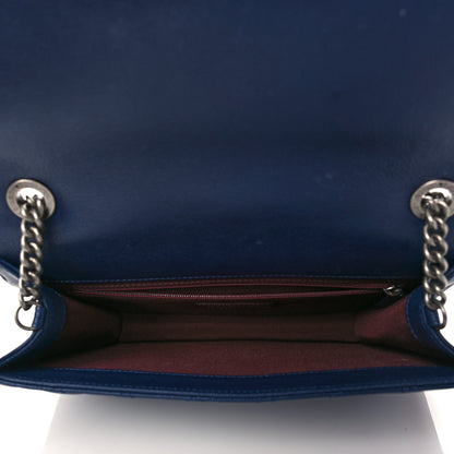 Chanel Goatskin Quilted Small CC University Top Handle Flap Blue 5 of 10