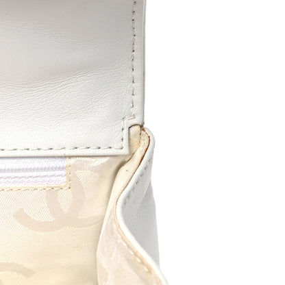 Chanel Calfskin Quilted Wild Stitch Flap White 11 of 12