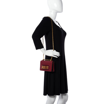 Christian Dior Calfskin Mini J'Adior Chain Flap Bag Red 2 of 18