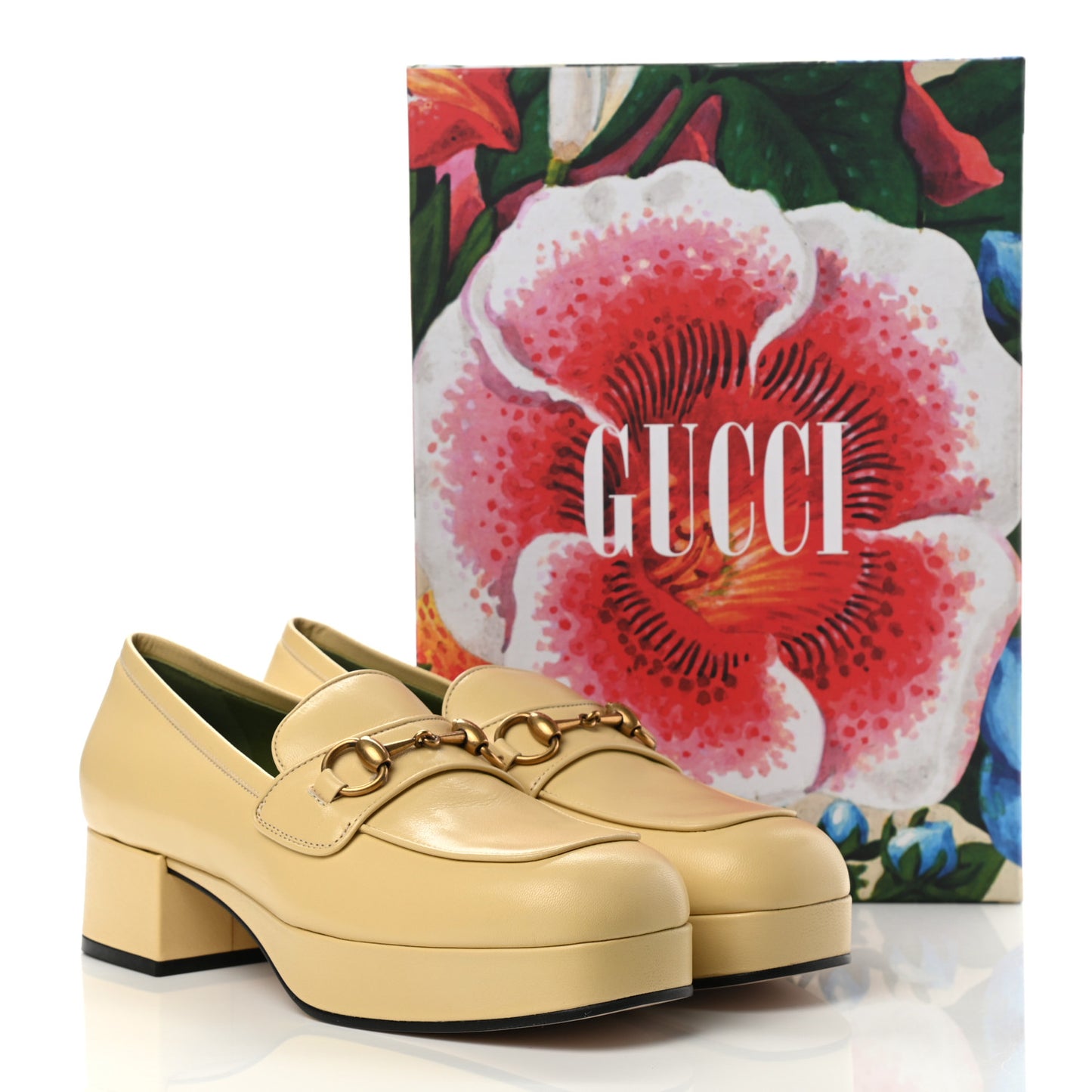 Goatskin Houdan Platform Loafers 40 Burro