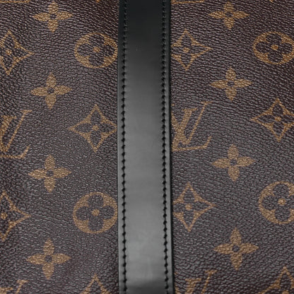 Louis Vuitton Monogram Macassar Keepall Bandouliere 45 7 of 11
