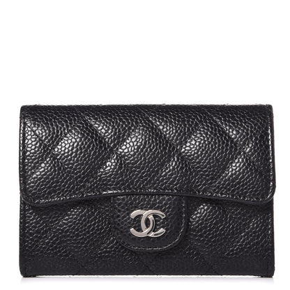 Chanel Caviar Quilted Flap Card Holder Black 1 of 8
