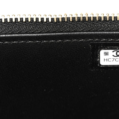 Chanel Lambskin Quilted Small Top Handle Vanity Case With Chain Black 7 of 11