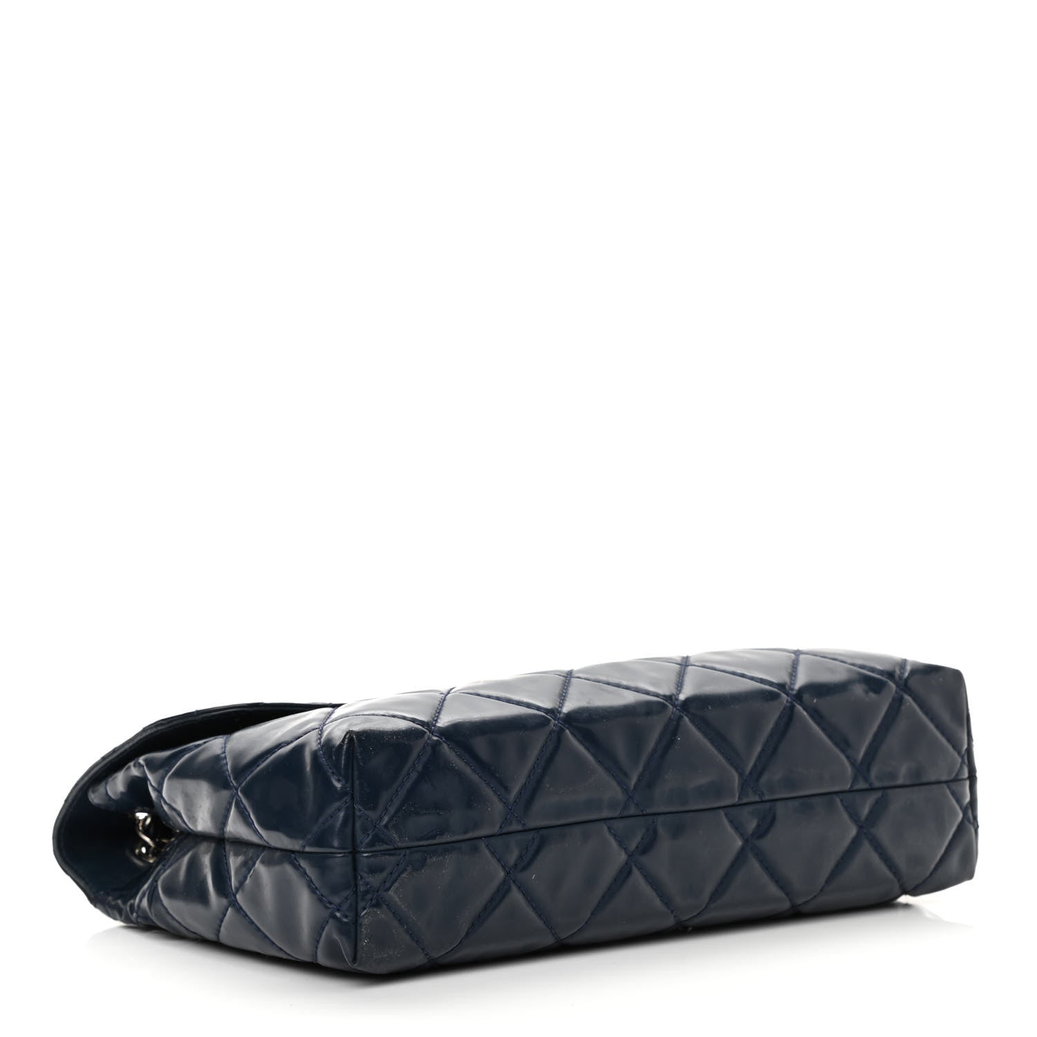 Chanel Vinyl Quilted In The Business Flap Bag Navy Blue 4 of 20