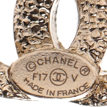 Chanel Crystal Mini CC Earrings Gold 4 of 4