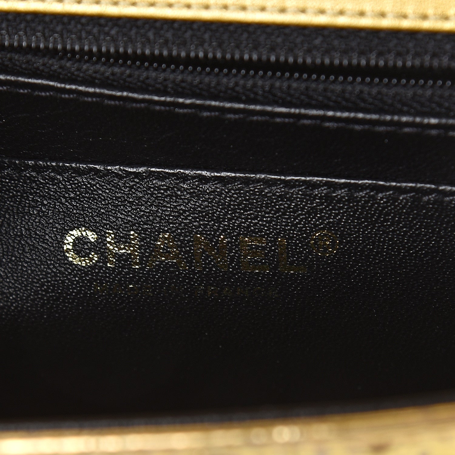 Chanel Metallic Calfskin Crocodile Embossed Cocodile Rectangular Mini Flap Gold 5 of 8
