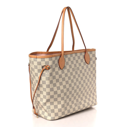 Louis Vuitton Damier Azur Neo Neverfull MM Rose Ballerine 4 of 11