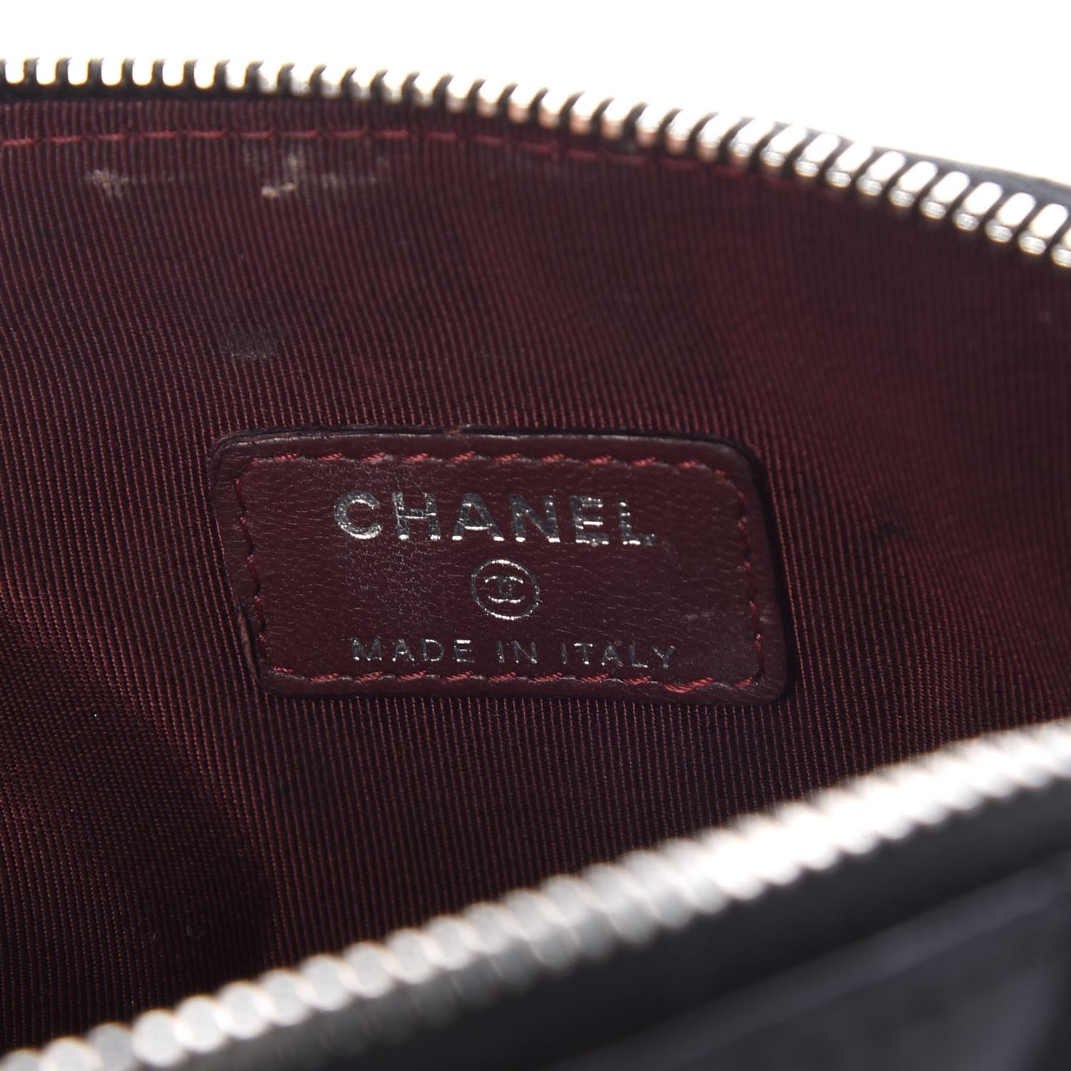 Chanel Lambskin Quilted Cosmetic Case Black 7 of 13