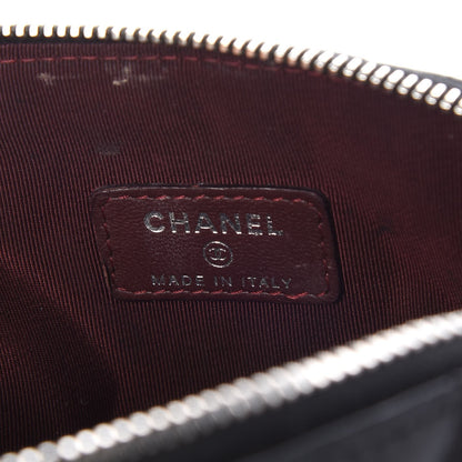 Chanel Lambskin Quilted Cosmetic Case Black 7 of 13