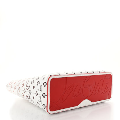 Christian Louboutin Calfskin Patent Degrade Loubinthesky East West Cabata Tote White 5 of 11