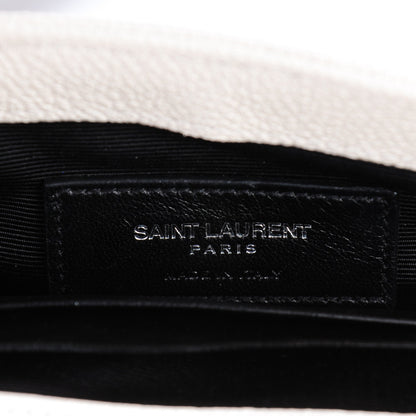 Saint Laurent Grained Calfskin Matelasse Chevron Monogram Classic Baby Chain Bag Porcellana 7 of 8