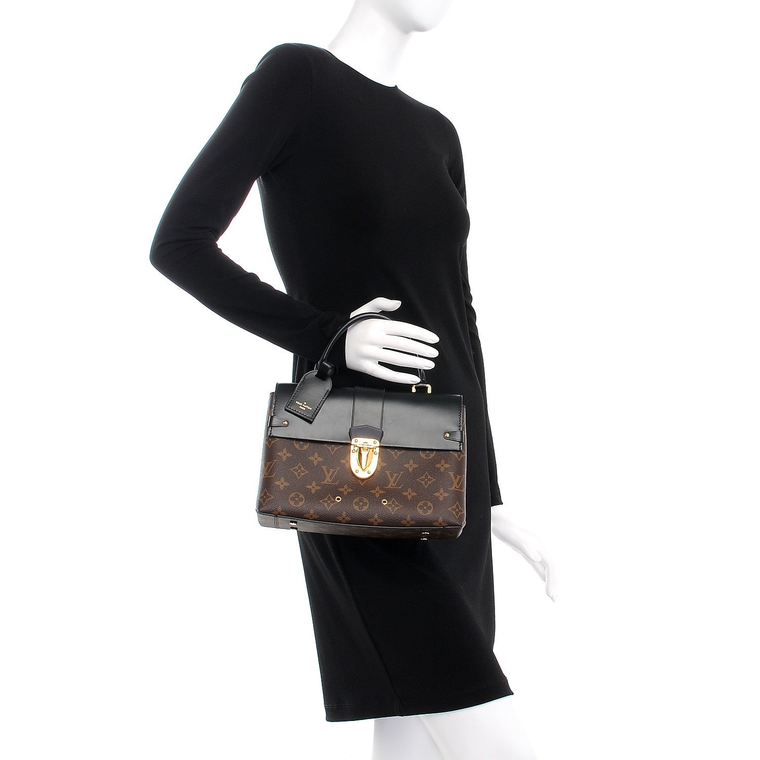 Louis Vuitton Monogram One Handle Flap Bag MM 3 of 9