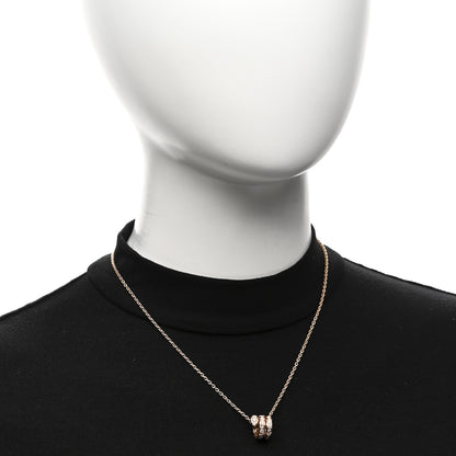 Bulgari 18K Rose Gold Diamond Serpenti Viper Pave Pendant Necklace 2 of 4