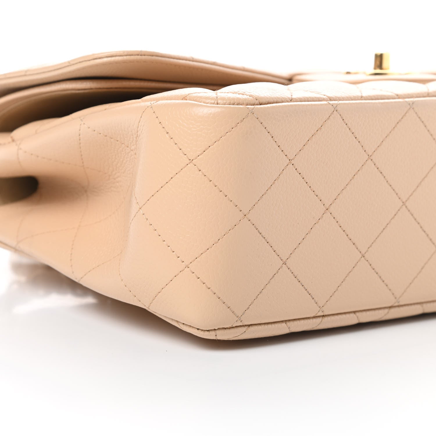 Chanel Caviar Quilted Jumbo Double Flap Beige Clair 9 of 14
