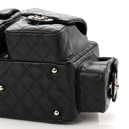 Chanel Calfskin Quilted Large Cambon Multipocket Reporter Black 10 of 12
