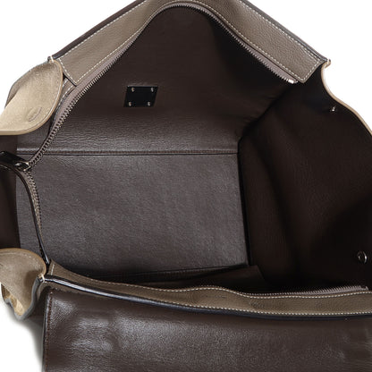 Celine Calfskin Suede Medium Trapeze Souris 5 of 9