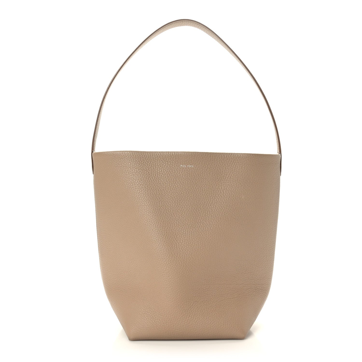 The Row Grained Calfskin Medium N/S Park Tote Dark Taupe 1 of 8
