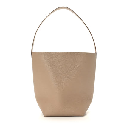 The Row Grained Calfskin Medium N/S Park Tote Dark Taupe 1 of 8