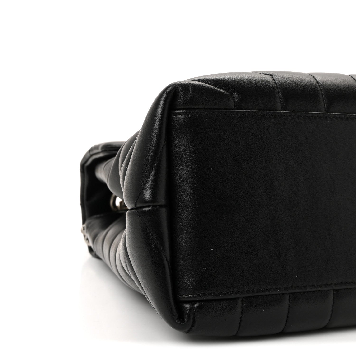 Saint Laurent Calfskin Y Quilted Monogram Medium Loulou Chain Satchel Black 8 of 9