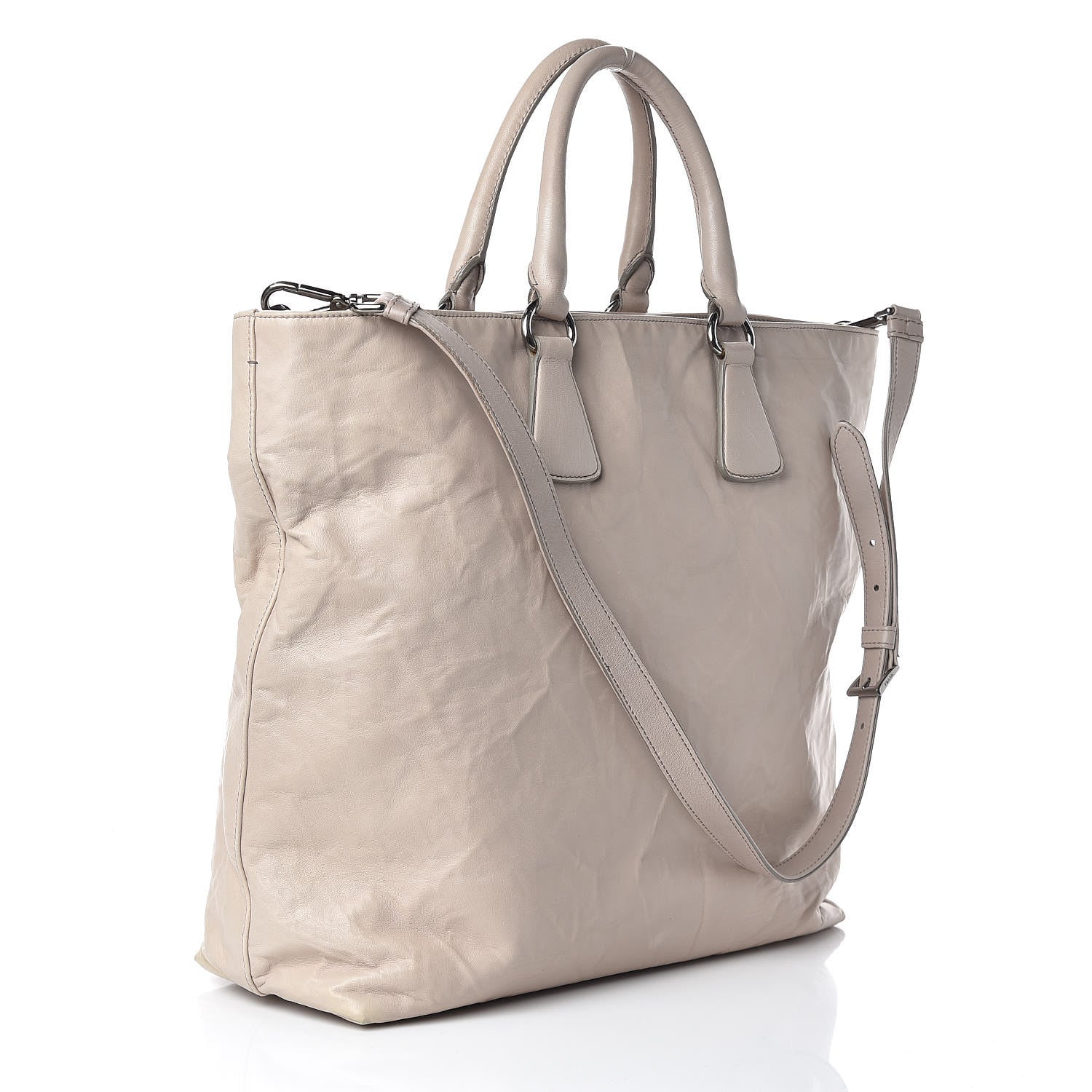 Prada Nappa Antique Tote Pomice 3 of 11